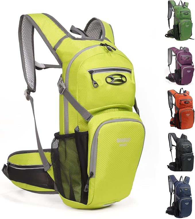 Hiking Daypack Waterproof Biking Backpack 15L Lightweight Durable Backpack for Ski Snowboarding