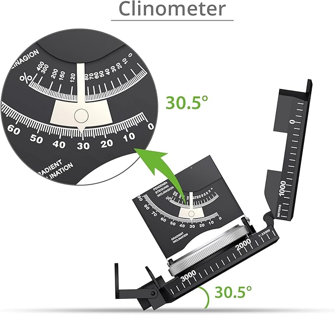 Proster IP65 Compass Hiking Survival - Lensatic Sighting Compass for Camping Navigation, Compass