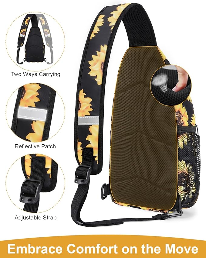 Crossbody Bags for Women Man Waterproof Sling Bag Backpack Trendy Casual Cross Body Bag with