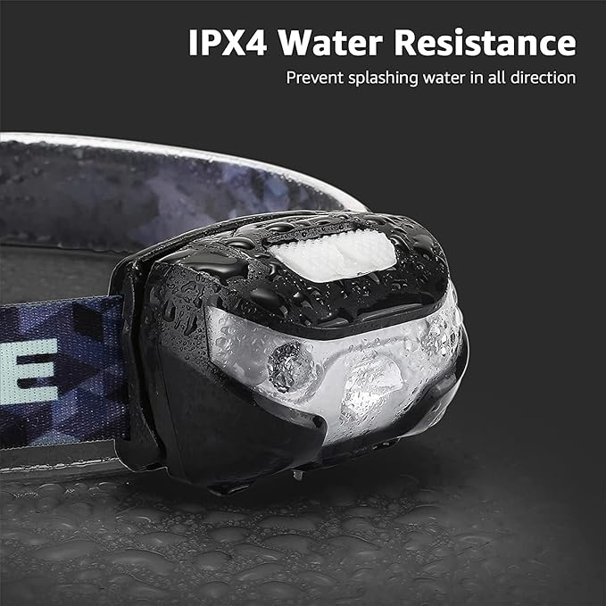 Lepro LED Headlamp Rechargeable - Super Bright Head Lamp with 5 Modes for Camping & Hiking Gear