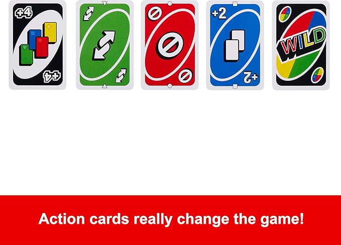 Mattel Games UNO Card Game in a Collectible Storage Tin for Kids, Adults, Families, Parties &
