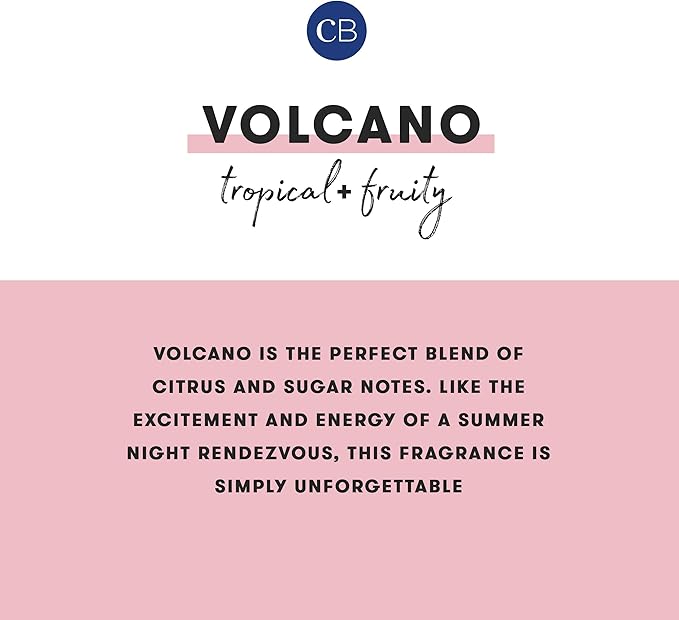 Capri Blue Volcano Scented Candles - Luxury Glass Jar Candles for Home Scented with Tropical Fruit