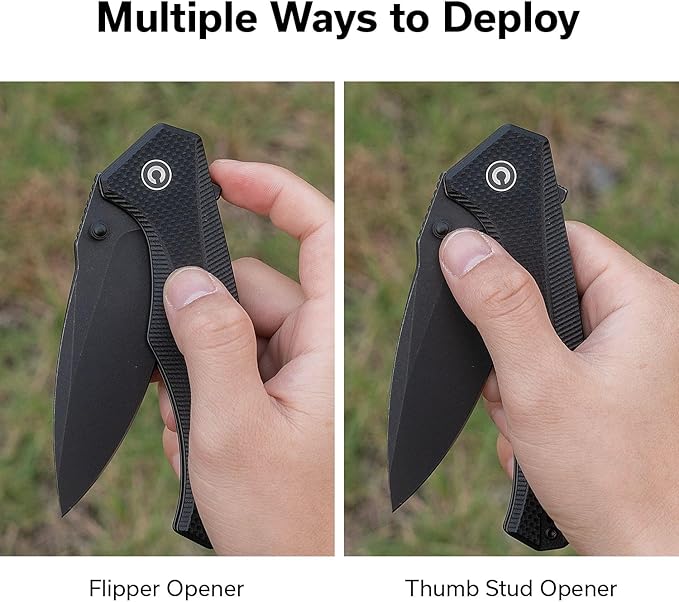 CIVIVI Photonix EDC Pocket Knife, Folding Knife with 3.7" 14C28N Blade G10 Handle with Pocket Clip