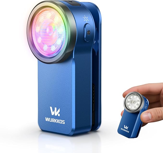 Wurkkos HD03 Rechargeable Flashlights EDC Clip-on Light, Bright 680 Lumens Pocket Flashlight