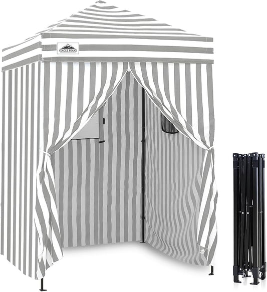 EAGLE PEAK Flex Ultra Compact 5x5 Pop-up Canopy, Sun Shelter, Changing Room, Portable Privacy Tent