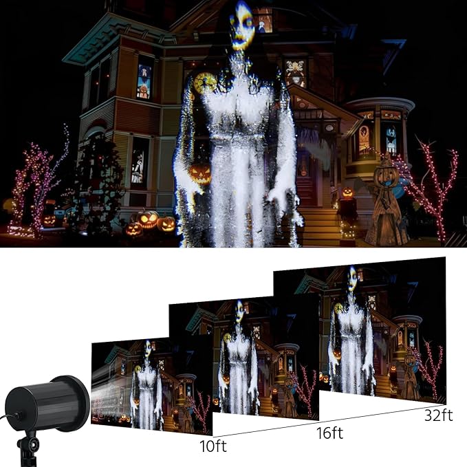 Retisee Halloween Projector Light Outdoor Indoor Waterproof Decoration Projector Light LED Bright