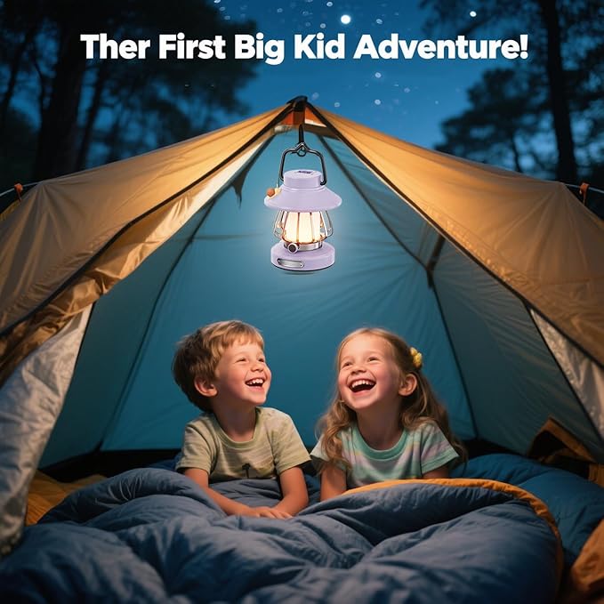 V.C Formark Kids Camping Lantern Emergency Light for Kids, Toddler Night Light with Snail Design