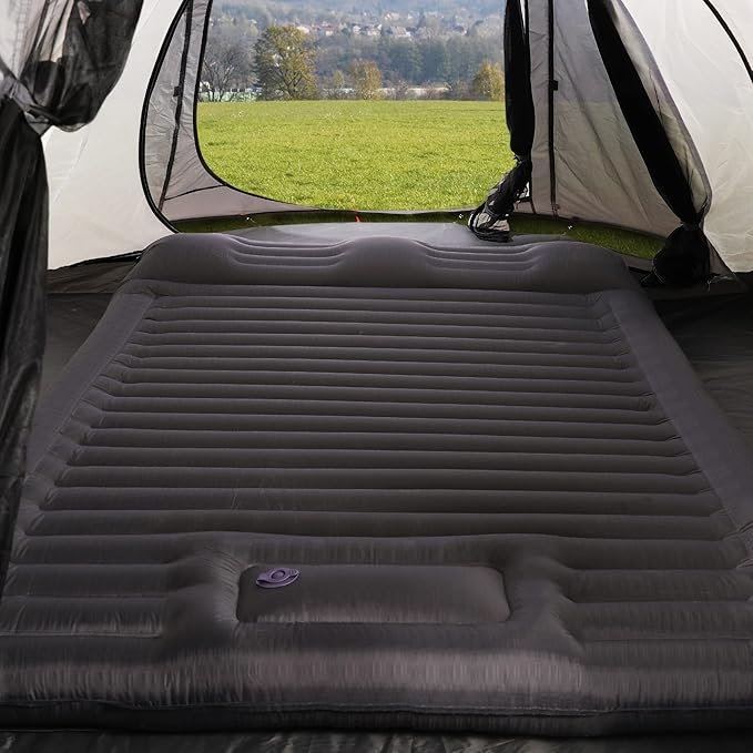 TOBTOS Double Sleeping Pad for Camping, Extra Thick 6" Camping Mattress 2 Person with Pillow