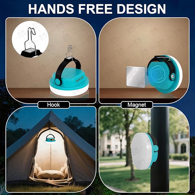 Outdoor Camping lamp Rechargeable lamp, Portable Lighting lamp. Equipped with 6 Brightness