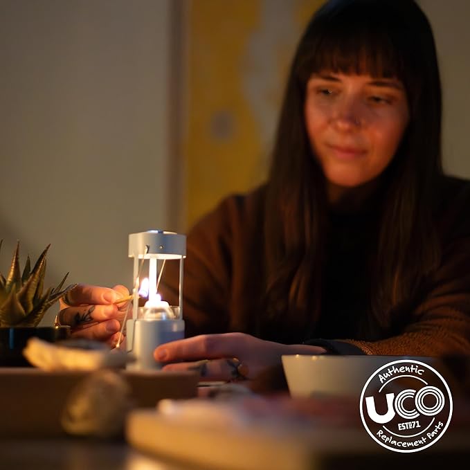 9-Hour White Candles for UCO Candle Lanterns, Long-Burning Candles for Outdoor, Camping, Prepping
