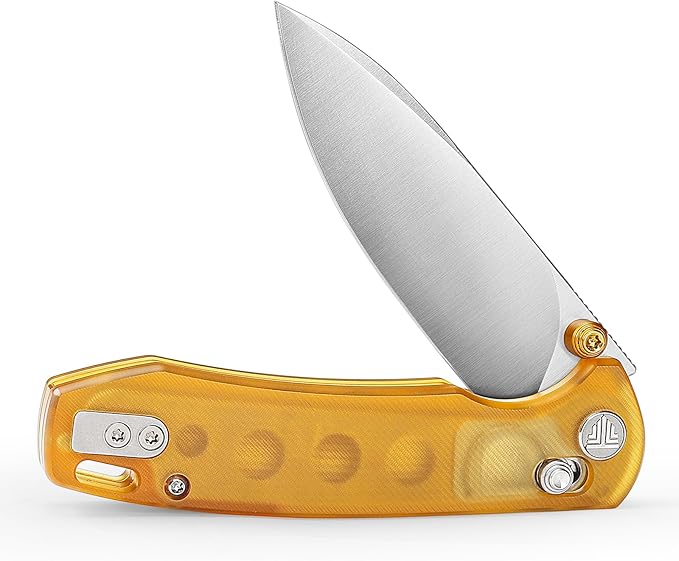 EDC Folding Pocket knife with Clip for Men,Thumb Studs Crossbar Lock Knives with 2.99" 14C28N Steel