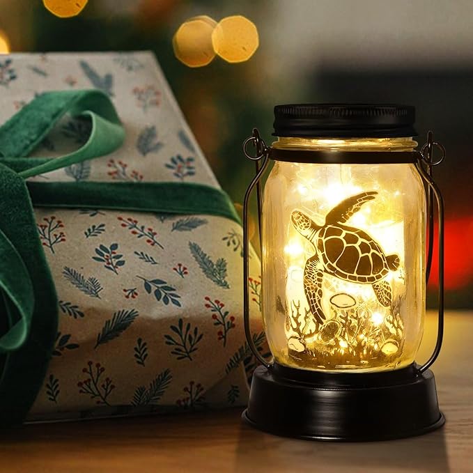 kyoryuger Sea Turtle Gifts for Women/Men Turtle Lovers Solar Lantern Mom Birthday, Mothers Day