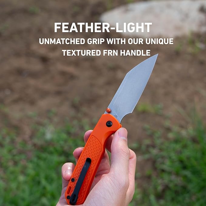 CJRB Pyrite-Light Folding Knife with 3.34'' Upgraded AR-SFII Steel Blade, Sharp Pocket Knives for