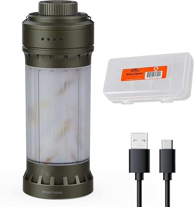 Fenix CL22R 500 Lumen Compact Lantern, USB-C Rechargeable and Multifunctional with Red Light and