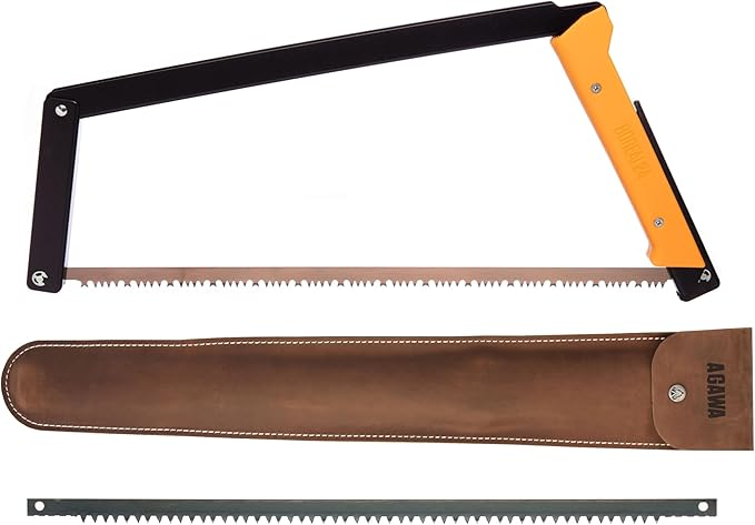 AGAWA - BOREAL24 Backwoods Kit - Includes 24" Folding Saw, Leather Sheath, 24" All-Purpose & 24"