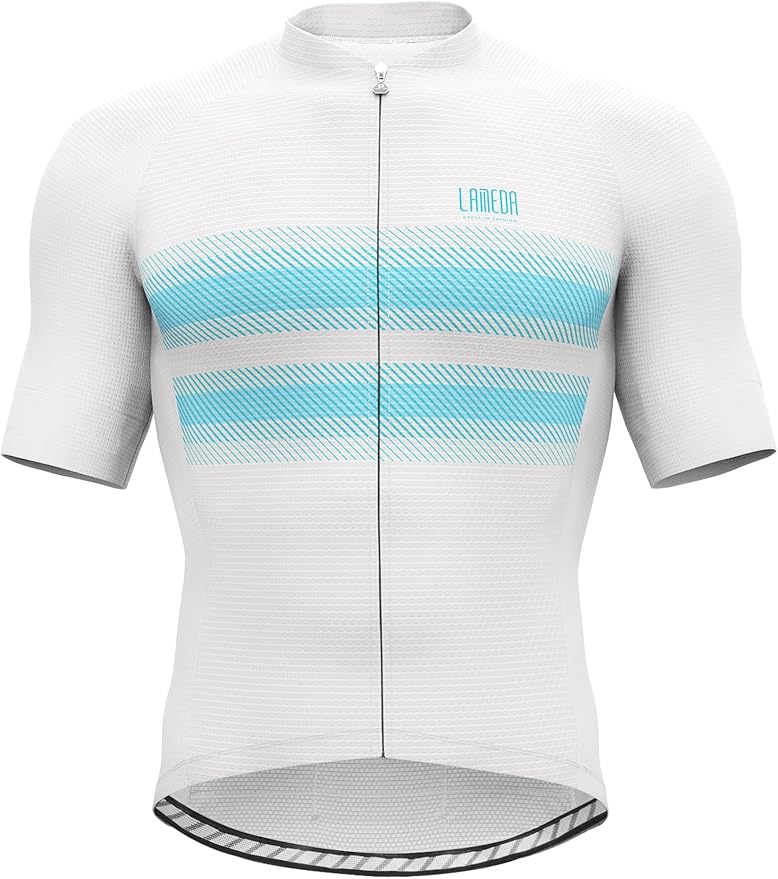 LAMEDA Men's Cycling Jersey Breathable Lightweight Bike Jersey Short Sleeve Quick Dry Moisture
