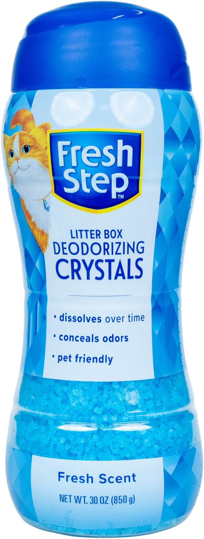 Fresh Step Cat Litter Crystals in Fresh Scent - Cat Litter Box Deodorizer - Combats Odors and