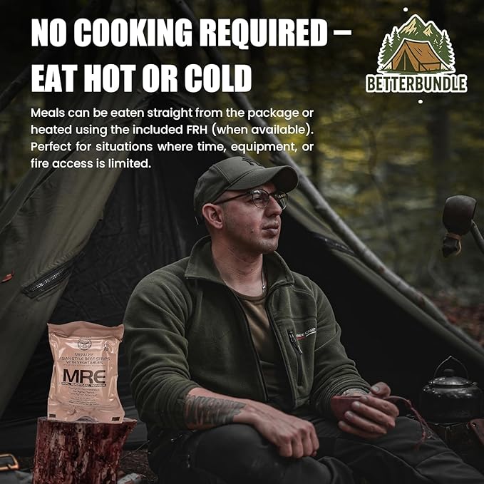 MRE, U.S. MRE Meals, Emergency Supplies, Emergency Food Supply, Survival Food, Freeze Dried Food w/