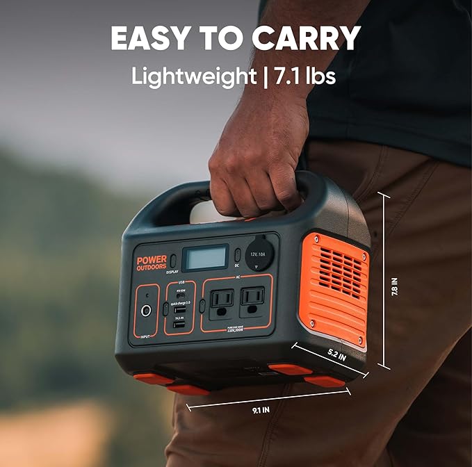 Jackery Portable Power Station Explorer 300 with 5 Meter Extension Cord, 293Wh Backup Lithium