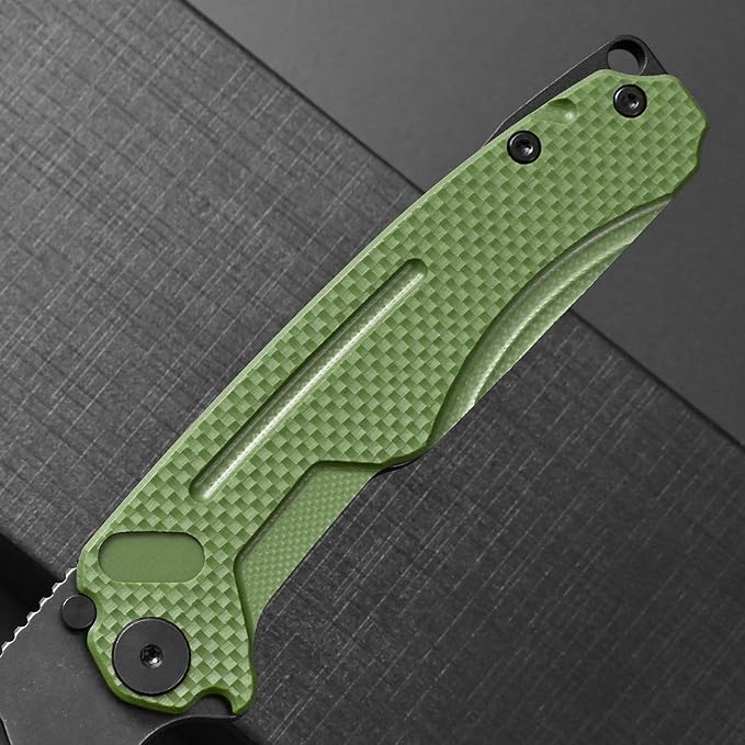 Ccanku C1136 Folding Knife D2 Steel Blade G10&Steel Handle EDC Tool Outdoor Hunting Camping Knife