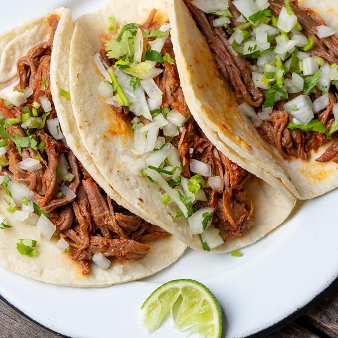 Old Hacienda Beef Barbacoa, | 100% Shredded Seasoned Beef with Sauce | Fully Cooked & Ready to Eat