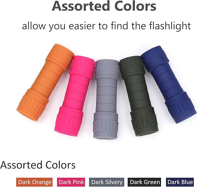 10-Pack Professional Outdoor Mini Flashlights Set, Super Bright 100 Lumen LED Flashlights, Small