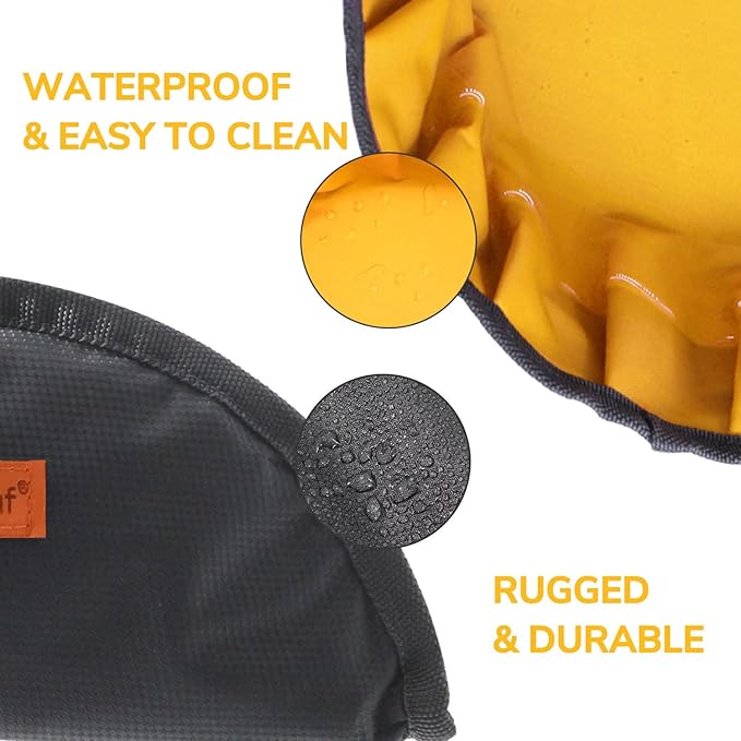 LumoLeaf Collapsible Dog Travel Bowl, 8 Cups Large Lightweight Foldable Bowl, Water and Food Bowls
