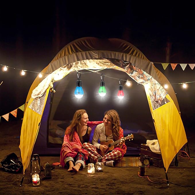 Led Camping Lantern USB Rechargeable,Outdoor Tent Lights for Camping Hanging,Kids with Clip Hook
