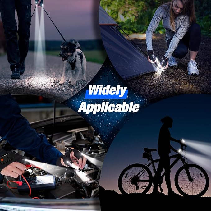 PARIGO LED Flashlight Gloves Gifts for Men Women Christmas Stocking Stuffers for Men Husband