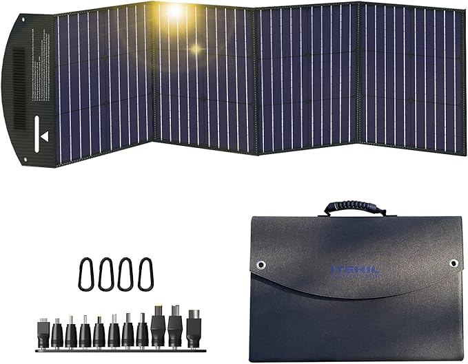 ITEHIL Solar Panel, 100W 18 Volt Monocrystalline Solar Panel Kits, Portable High Efficiency Solar