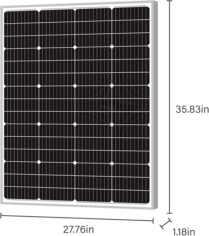 Newpowa 9BB 120W Solar Panel - High-Efficiency Monocrystalline PV Module for 24V Off Grid System