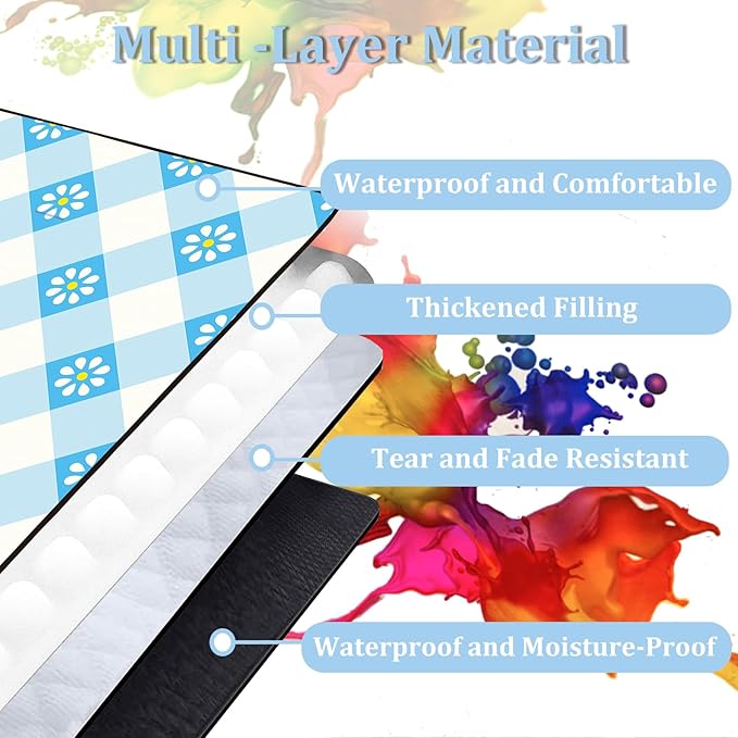 Extra Large Picnic Blanket Waterproof,80"x 80"Foldable Machine Washable Beach Blankets,Outdoor