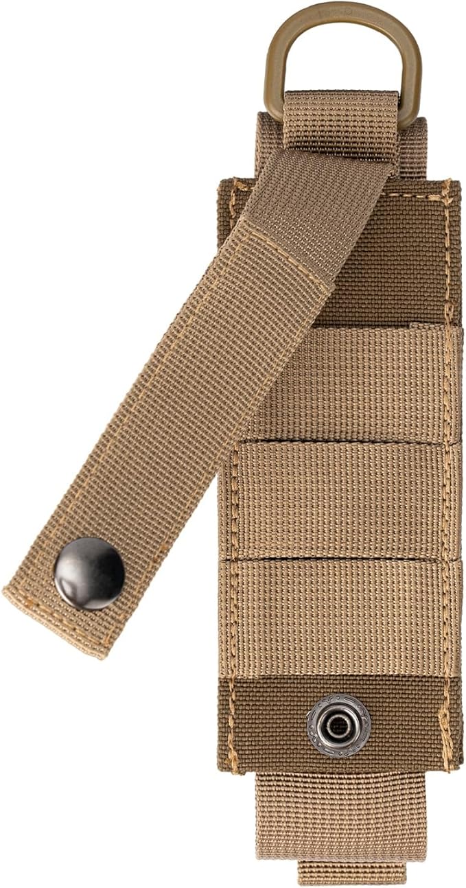 Tactical Flashlight Holster MOLLE Torch Holder MK4 OC/Mace Pepper Spray Canister Carrier EDC Flash