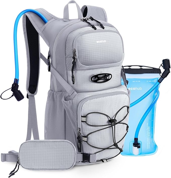 ECOHUB Hydration Backpack for Men Women, 20L Lightweight Hiking Daypack Cycling Backpack with 2L