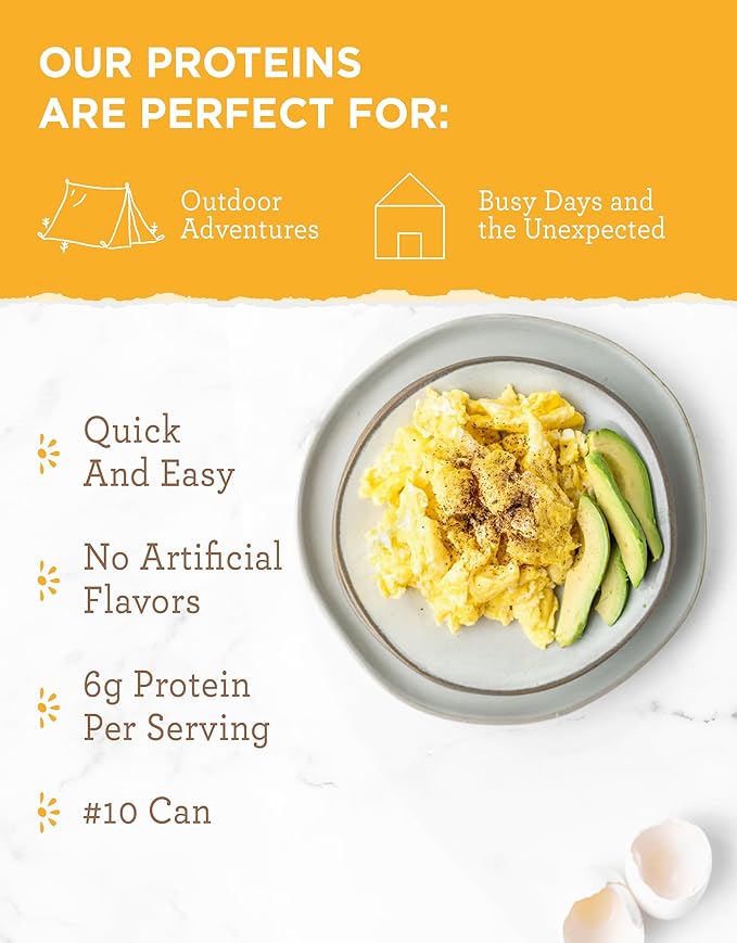 READYWISE - Simple Kitchen, Powdered Eggs, 72 Servings, Emergency Supply, Dehydrated Food, Baking