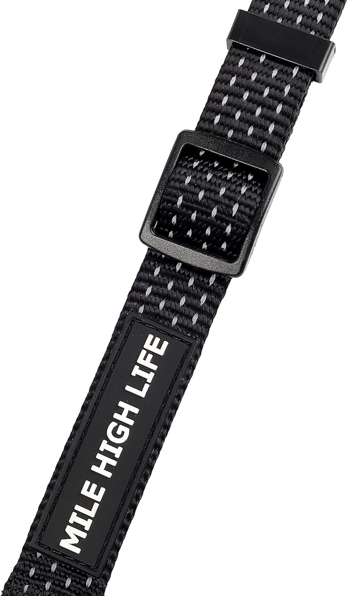 Mile High Life Dog Collar, Nylon Reflective Dog Collars w Pull D-Ring, Light Weight Puppy Collars