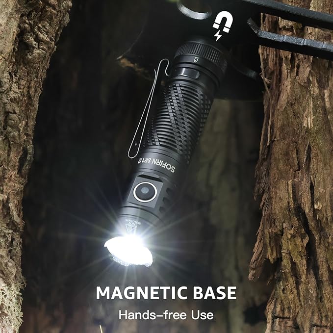 Pocket Flashlight Rechargeable LED Light - Sofirn SR12 Small Flashlights Powerful, Bright EDC
