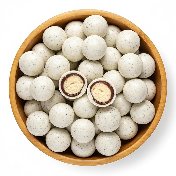 NY Spice Shop Coffee & Cream Chocolate Malt Balls Party Decorations - 1 Pound Malted Milk Ball