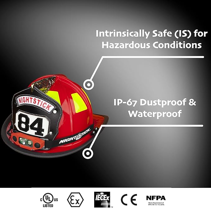 Nightstick DICATA??XPP-5462RX X-Series Intrinsically Safe Low-Profile Dual-Light Headlamp, Red