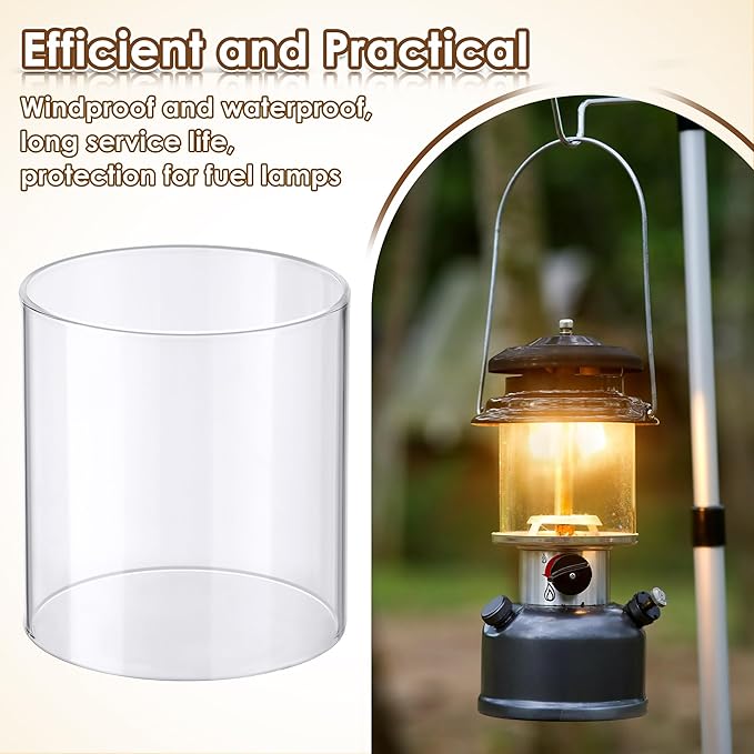 Propane Lantern Globe Glass Replacement Compatible with Coleman Fueled Lanterns, Standard