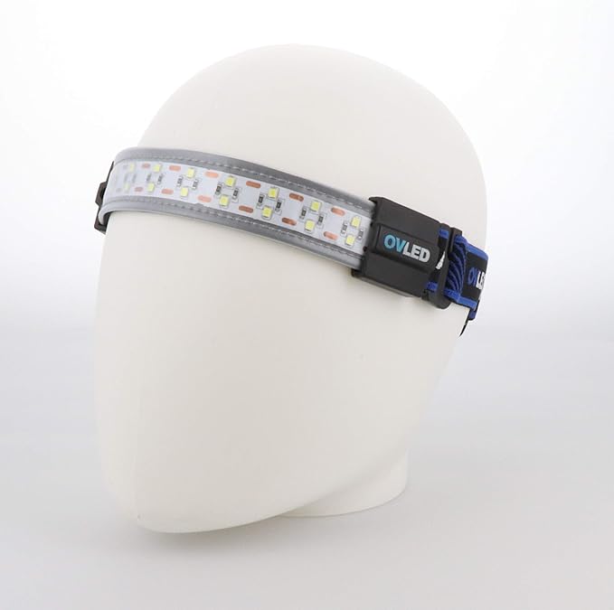 OPTIMAL VENTURES LED Headlamp Liteband Super Lightweight Flex 300 Lumen Bright Head Lamp, AAA