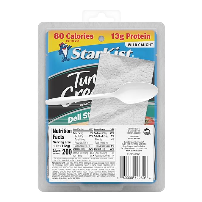 StarKist Lunch-To-Go Tuna Creations, Deli Style Tuna Salad Kit - 4.0 oz Kit, 12 Pack