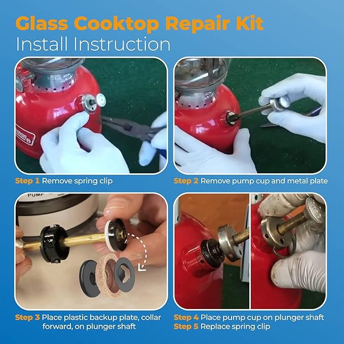 3000005094 Lantern & Stove Pump Cup Replacement for Coleman Kerosene Stove Fuel Pump Repair Kit,Gas