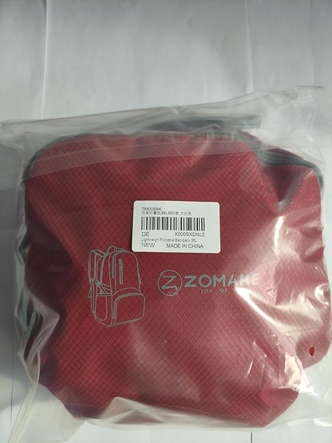 ZOMAKE Lightweight Packable Backpack 35L, Light Foldable Backpacks Water Resistant Collapsible
