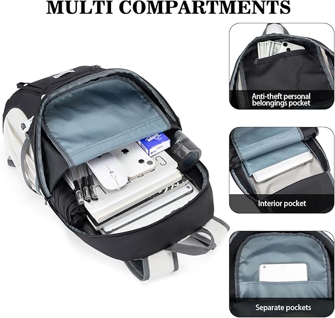 Hiking Backpack,Large 35L Travel Backpacks for Men Women,Water Resistant Ultra Lightweight Foldable