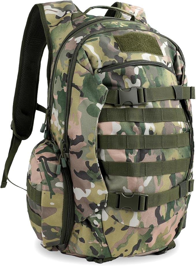 35L Tactical Backpack for Men, MOLLE Military Bug Out Bag, Waterproof Rucksack for Hiking with