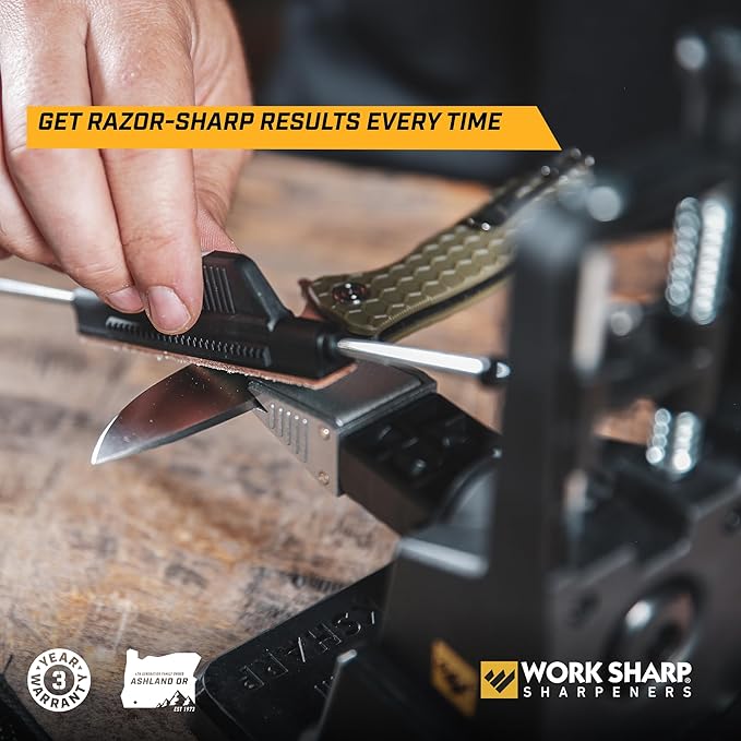 Work Sharp Precision Adjust Elite Knife Sharpener - Adjustable Knife Sharpening System - For