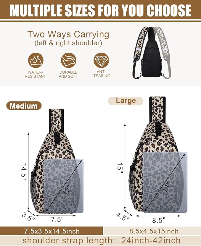 Crossbody Bags for Women Men Trendy Sling Bag Bakpack Casual Chest Bag with Convertible Shoulder