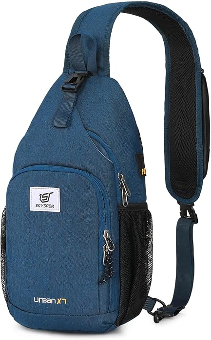 SKYSPER Sling Bag RFID Crossbody Sling Backpack Cross Body Shoulder Bag Travel Hiking Daypack for