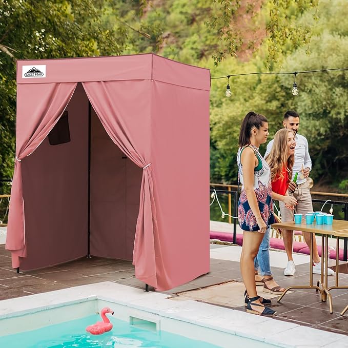 EAGLE PEAK Flex Compact 5x5 Pop-up Canopy Changing Room, Portable Privacy Dressing Room for Indoor